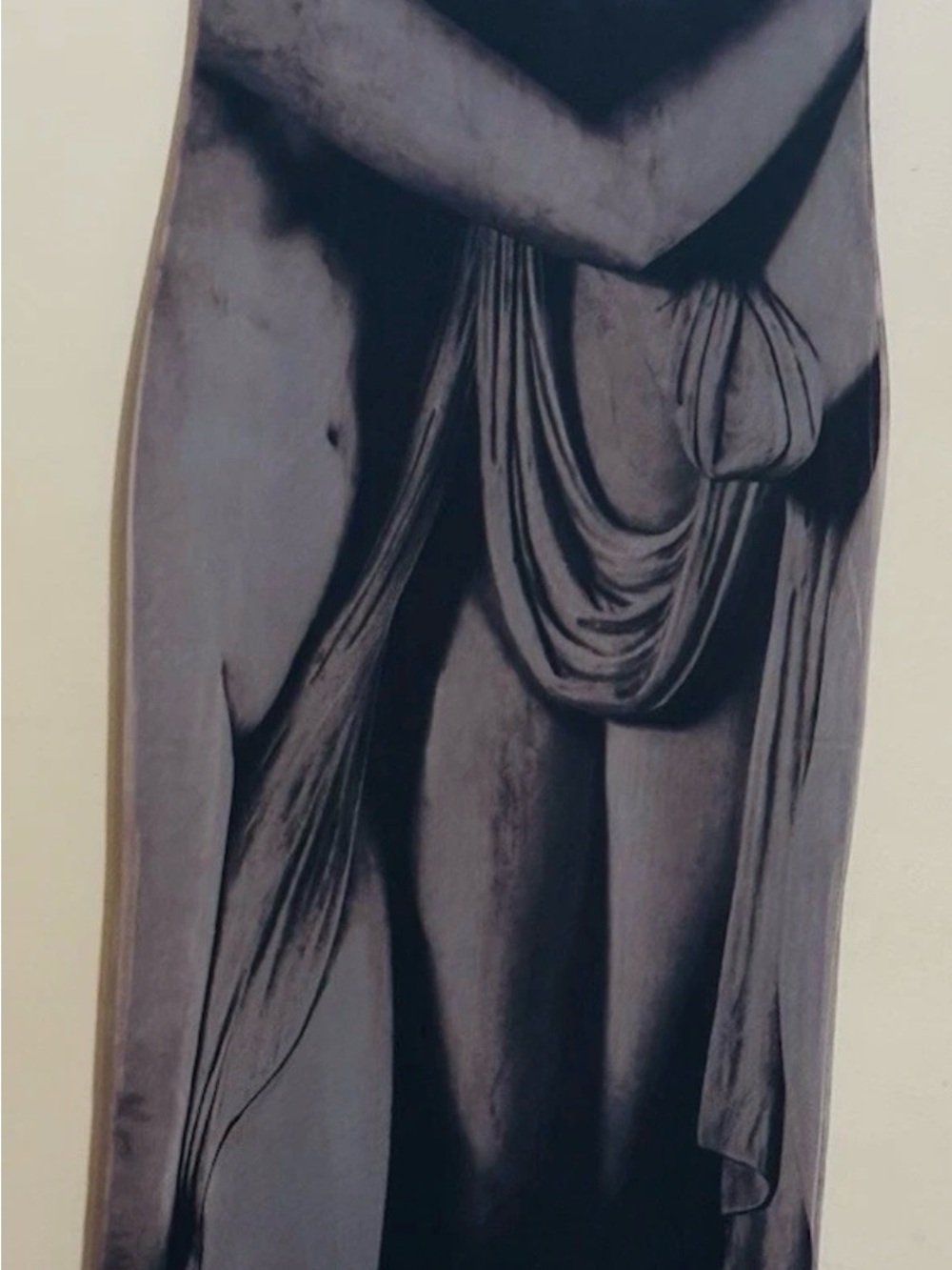 Zara Charcoal Draped Maxi Skirt